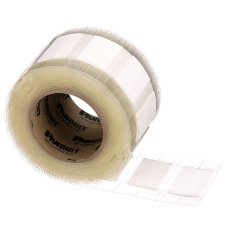 Panduit Heat Shrink Label, 3:1 I.D. Shrink Ratio, White, 1.22 in H100X122H1T-2